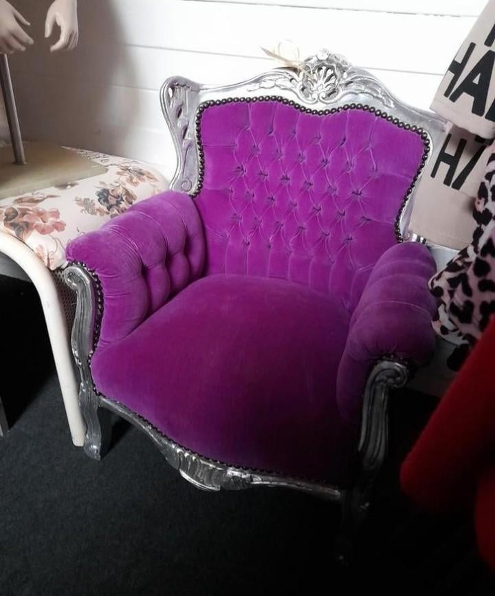 Kinder barok troon, Kinderen en Baby's, Kinderkamer | Tafels en Stoelen, Zo goed als nieuw, Stoel(en), Ophalen of Verzenden