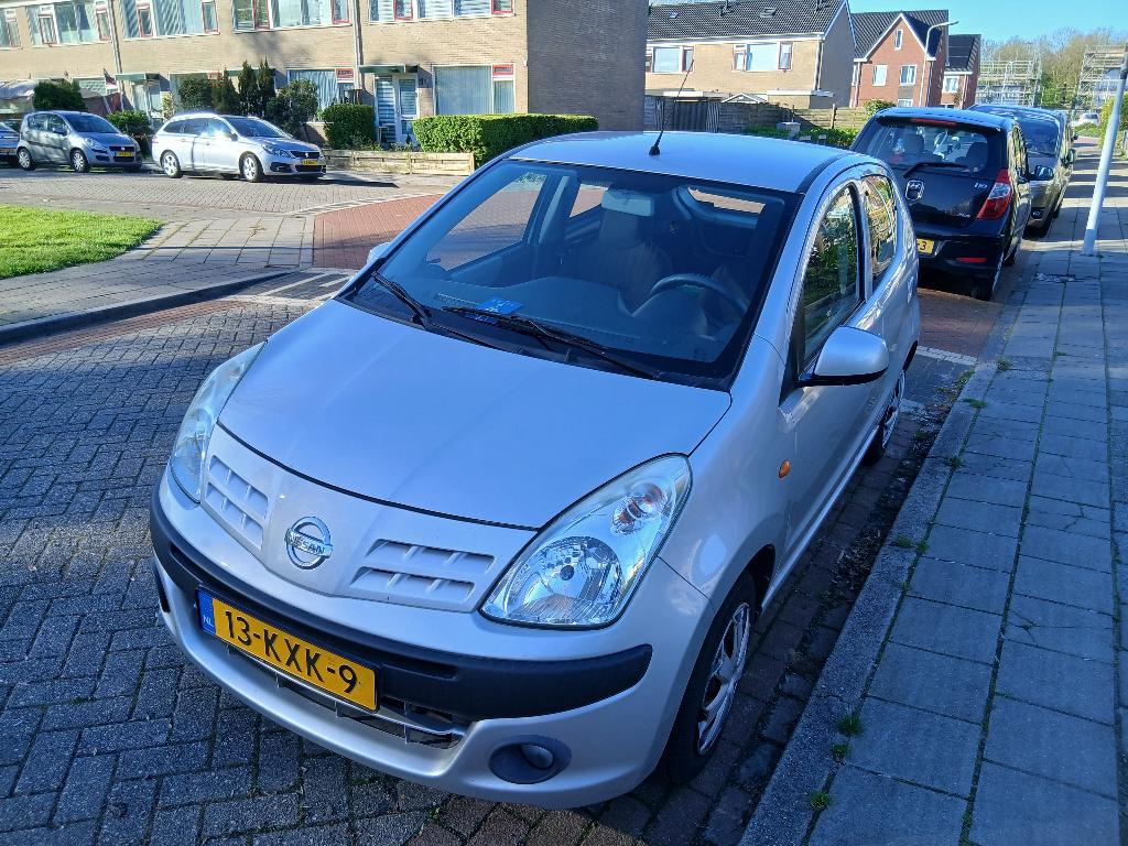 Nissan Pixo 1.0 50KW 5D 2010 Grijs [APK], Auto's, Nissan, Particulier, Pixo, Airbags, Centrale vergrendeling, Elektrische ramen