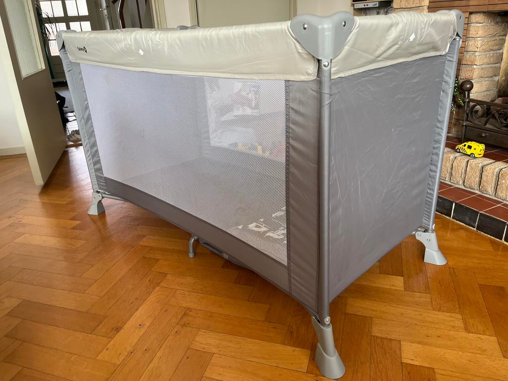 Campingbedje - travel cot - Safety 1st Soft Dreams -warmgrey, Ophalen, Gebruikt, Minder dan 140 cm, Minder dan 70 cm