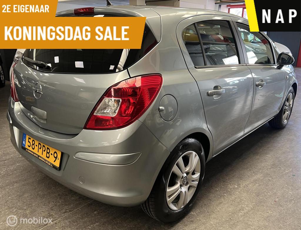 Opel Corsa 1.2-16V Cosmo 2e Eigenaar – NAP – Airco – C, Voorwielaandrijving, Euro 5, Gebruikt, Zwart
