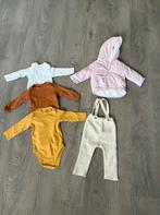 Prenatal jasje met wollen tuinbroekje en 3 rompers c&a, Ophalen of Verzenden, Gebruikt, Meisje, Jasje