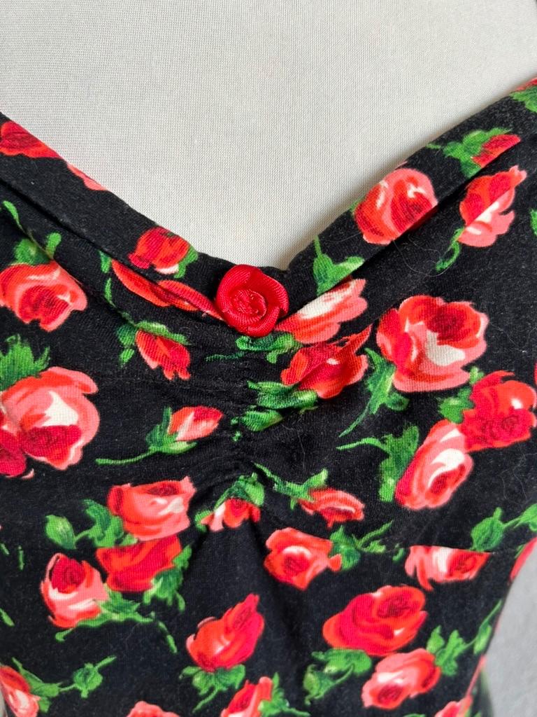 King Louie maat L rozen zomer halter jurk 3166, Maat 42/44 (L), Ophalen of Verzenden, Zo goed als nieuw, Knielengte