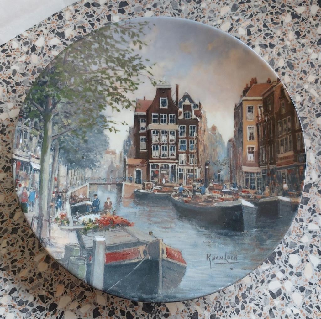 Royal Mosa Bord Koos van Loon Lente Rotterdamse Gracht, Ophalen of Verzenden