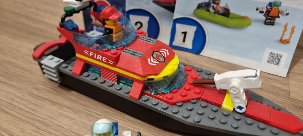 60373 Lego Reddingsboot, Compleet, City, Lego, Ophalen of Verzenden