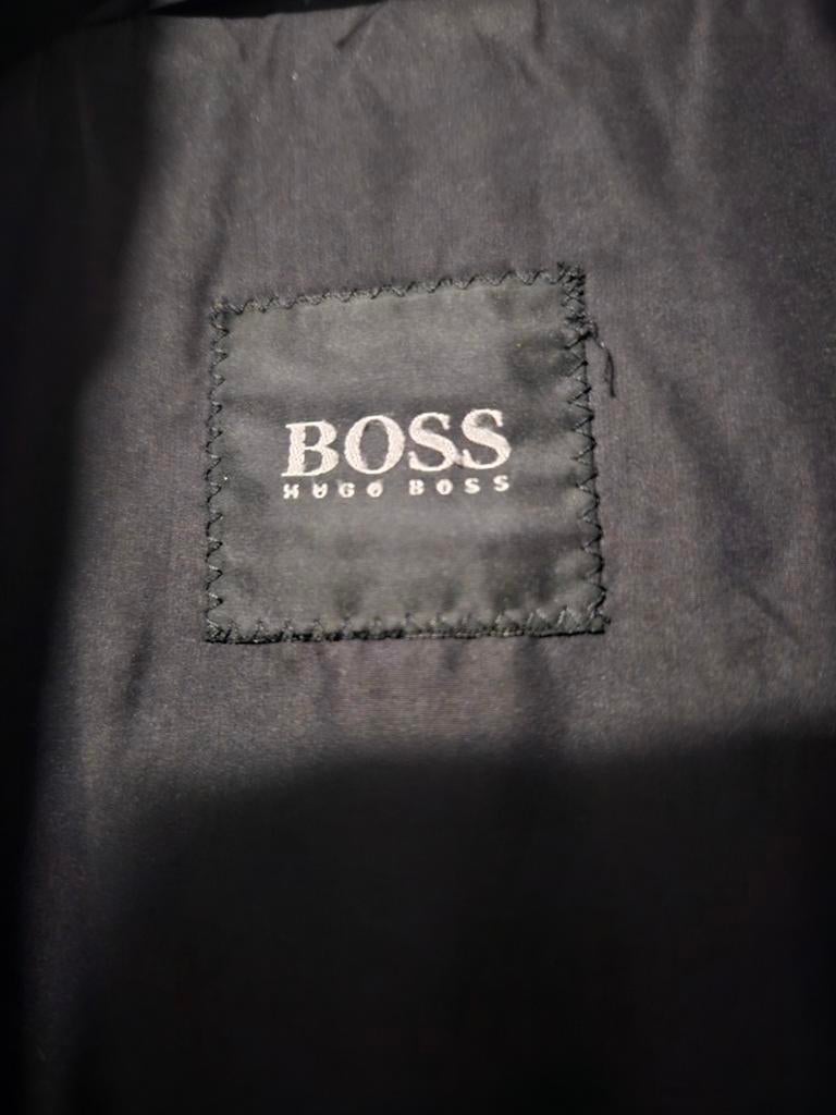 HUGO BOSS mantel, Kleding | Heren, Ophalen of Verzenden, Zo goed als nieuw, Zwart