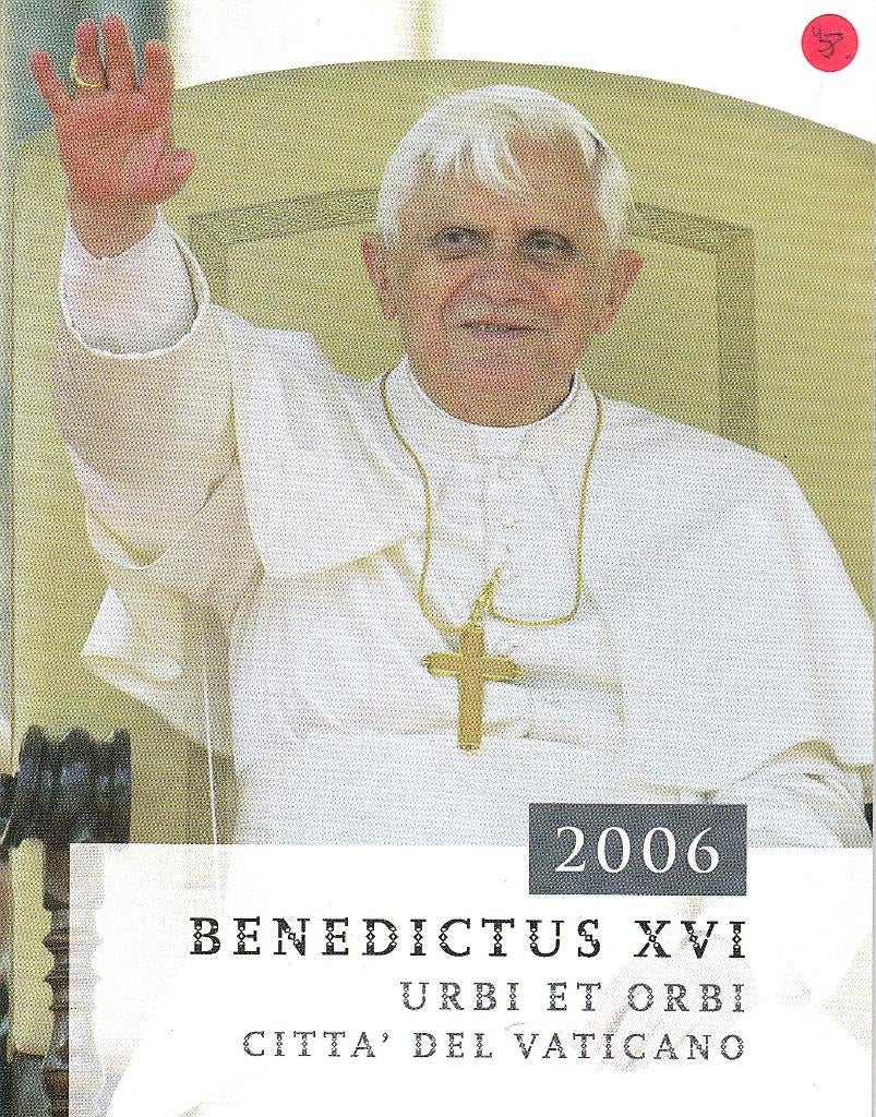 BENEDICTUS  XVI    2006  EURO  SETJE, Postzegels en Munten, Ophalen of Verzenden, Overige landen, 2 euro