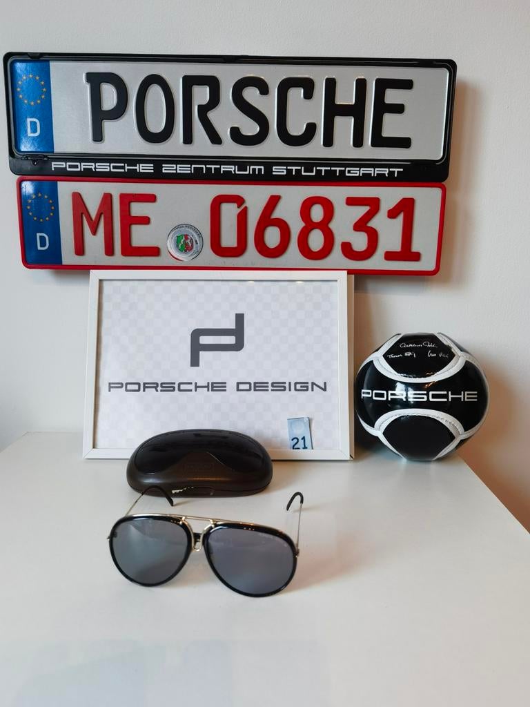 Origineel porsche design vintage heren zonnebril uit jaren 8, Ophalen of Verzenden, Zo goed als nieuw, Zwart, Carrera