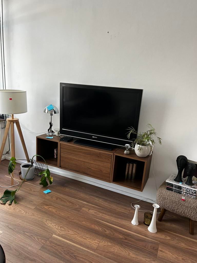 Ikea besta walnootkleurige kastjes, Huis en Inrichting, Ophalen, Overige materialen, 150 tot 200 cm, Zo goed als nieuw