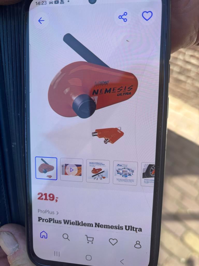 Fullstop Nemesis Ultra Wielklem met tas en boekje, Ophalen of Verzenden, Zo goed als nieuw