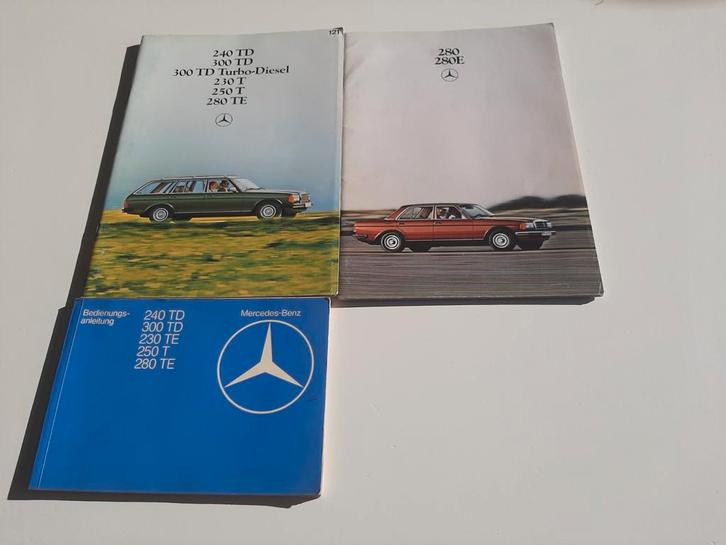 Mercedes W123 Brochures en Handleiding (Duits), Boeken, Auto's | Boeken, Ophalen of Verzenden