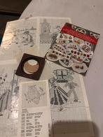 Borduurrestanten naalden, patronen, dmc boekje, lijstje, Ophalen of Verzenden, Gebruikt, Handborduren, Borduurpakket