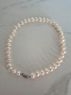 Parelketting met zilveren sluiting - 44 cm, Ophalen of Verzenden