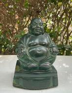 Italiaans art deco lachende boeddha. Gebronsd metaal., Ophalen of Verzenden, Gebruikt