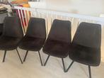 4 eetkamerstoelen, Velvet stof, Ophalen of Verzenden, Stof, Vier