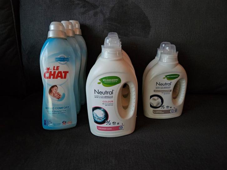 Neutral parfumvrij wasmiddel en wasverzachter, Huis en Inrichting, Schoonmaakartikelen, Schoonmaakmiddel, Ophalen
