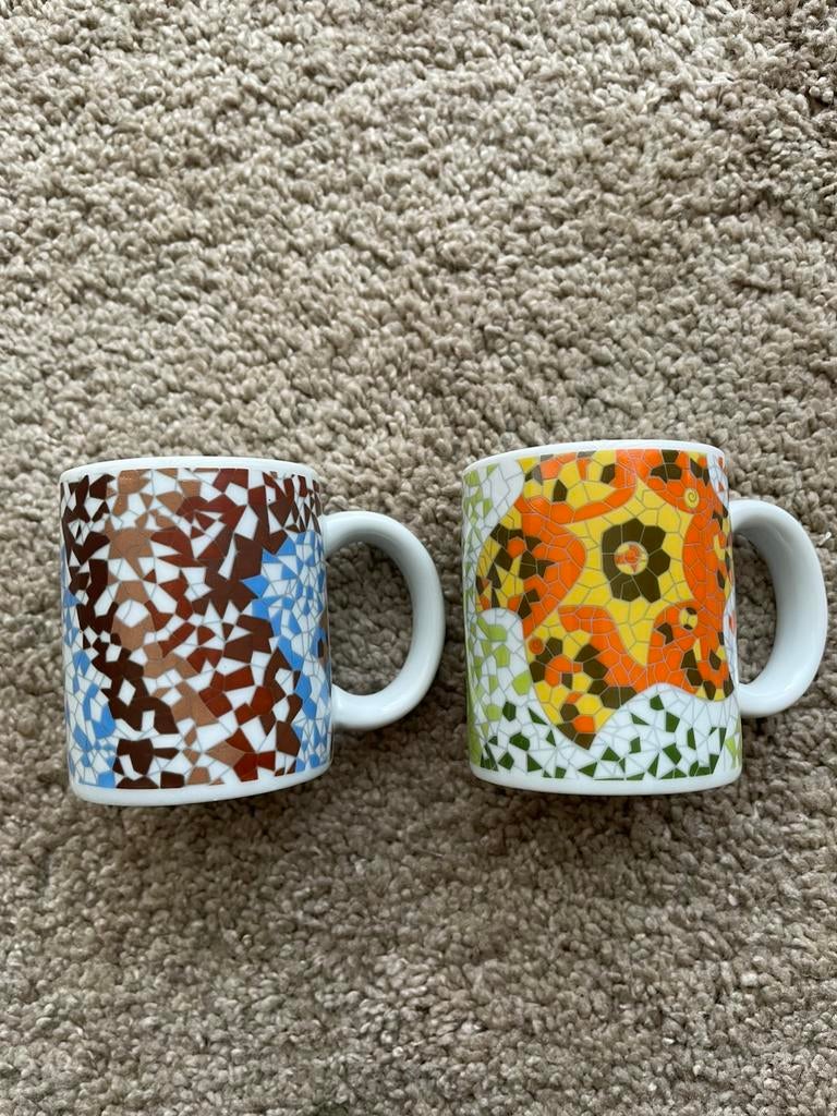 2 x Antoni Gaudi Barcelona Mokjes., Verzenden