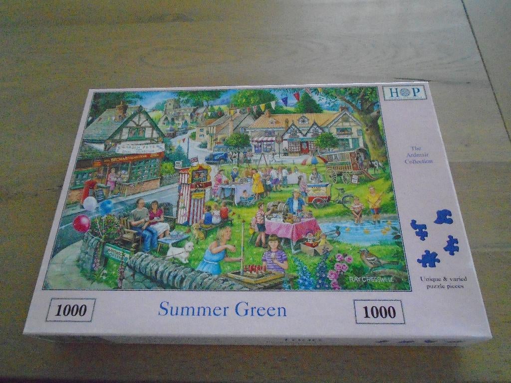 HOP puzzel: Summer green 1000 stukjes, Hobby en Vrije tijd, Denksport en Puzzels, Ophalen, 500 t/m 1500 stukjes, Zo goed als nieuw