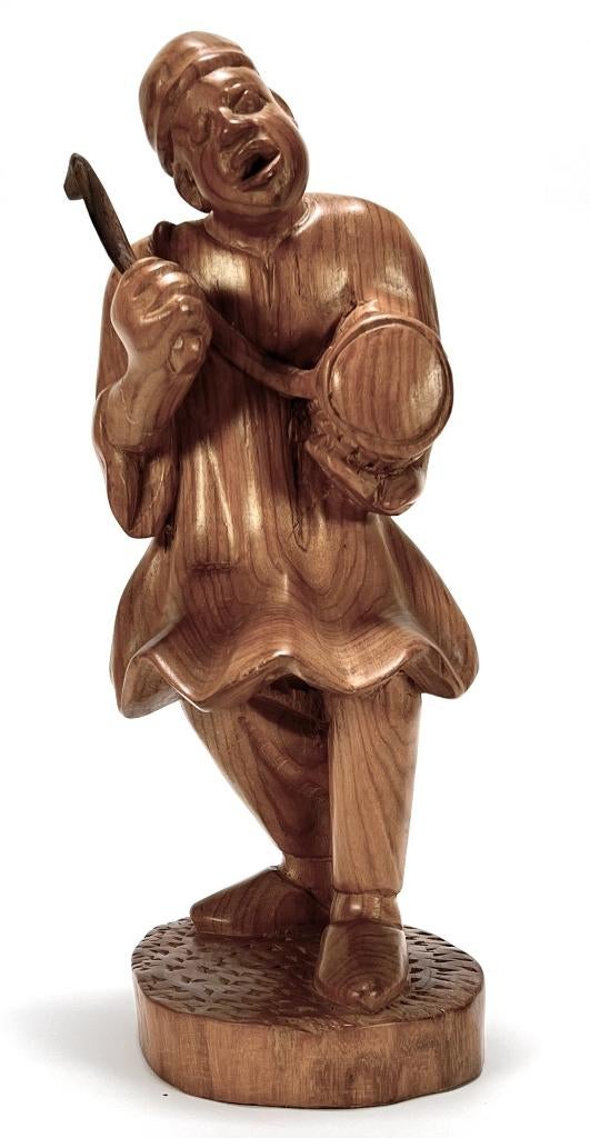 646. Beeld muzikant, Makonde - Tanzania, eind 20e eeuw