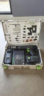 Festool Schroefmachine TDK 15.6 + accessoires, Ophalen, Gebruikt, Boor- en Schroefmachine, Variabele snelheid