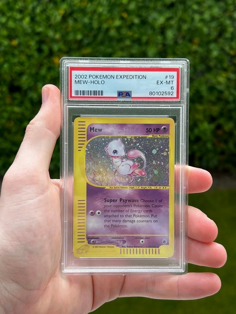 Mew 19 PSA 6 Pokemon Kaart, Hobby en Vrije tijd, Verzamelkaartspellen | Pokémon, Ophalen of Verzenden, Zo goed als nieuw