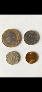 set: 4 TURKSE MUNTEN, Postzegels en Munten, Ophalen of Verzenden, Midden-Oosten, Setje