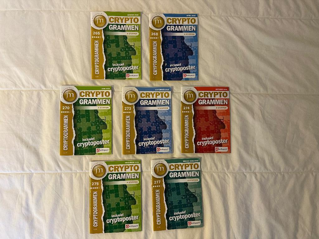 Jan Meulendijk’s CRYPTOGRAMMEN, 4 stippen, Denksport, Hobby en Vrije tijd, Denksport en Puzzels, Ophalen of Verzenden, Minder dan 500 stukjes