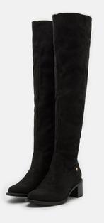 Anna Field overknee laars suedine zwart 39, Kleding | Dames, Ophalen of Verzenden, Zo goed als nieuw, Zwart, Hoge laarzen