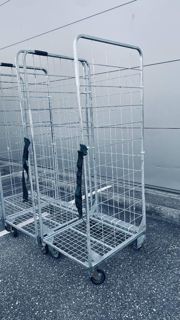 2heks & 3heks rolcontainers nestbaar - goedkoopste van NL, Doe-het-zelf en Verbouw, Transportwagens, Gebruikt, Transportkar, 100 liter of meer