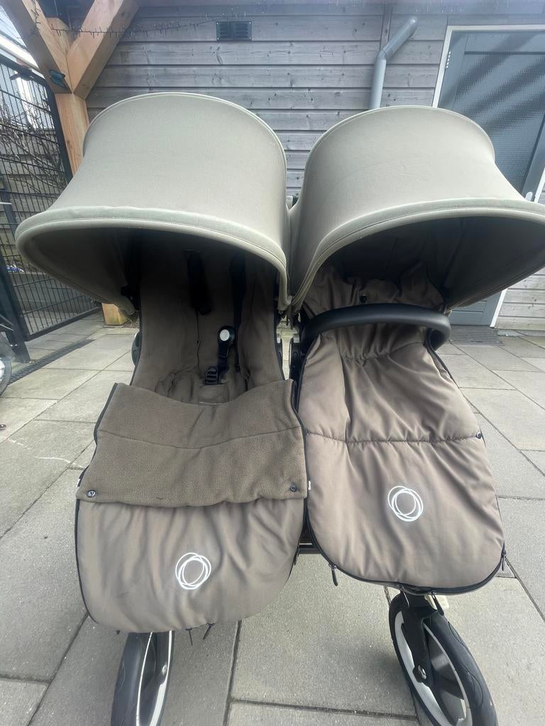 Bugaboo twin wandelwagen + extra’s, Kinderen en Baby's, Kinderwagens en Combinaties, Ophalen, Gebruikt, Combiwagen, Duowagen