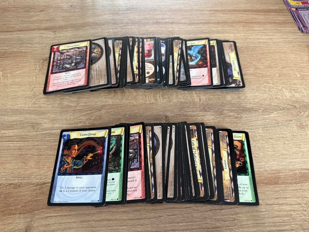 Originele Harry Potter kaarten +- 100 stk, Ophalen of Verzenden, Zo goed als nieuw, Meerdere kaarten