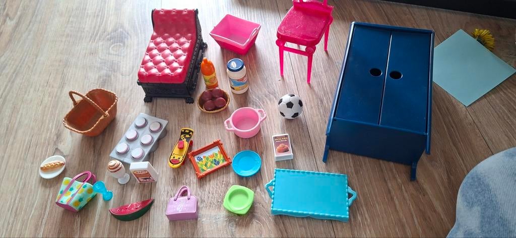 Poppenhuis accessoires, Kinderen en Baby's, Speelgoed | Poppenhuizen, Ophalen, Zo goed als nieuw, Poppenhuis