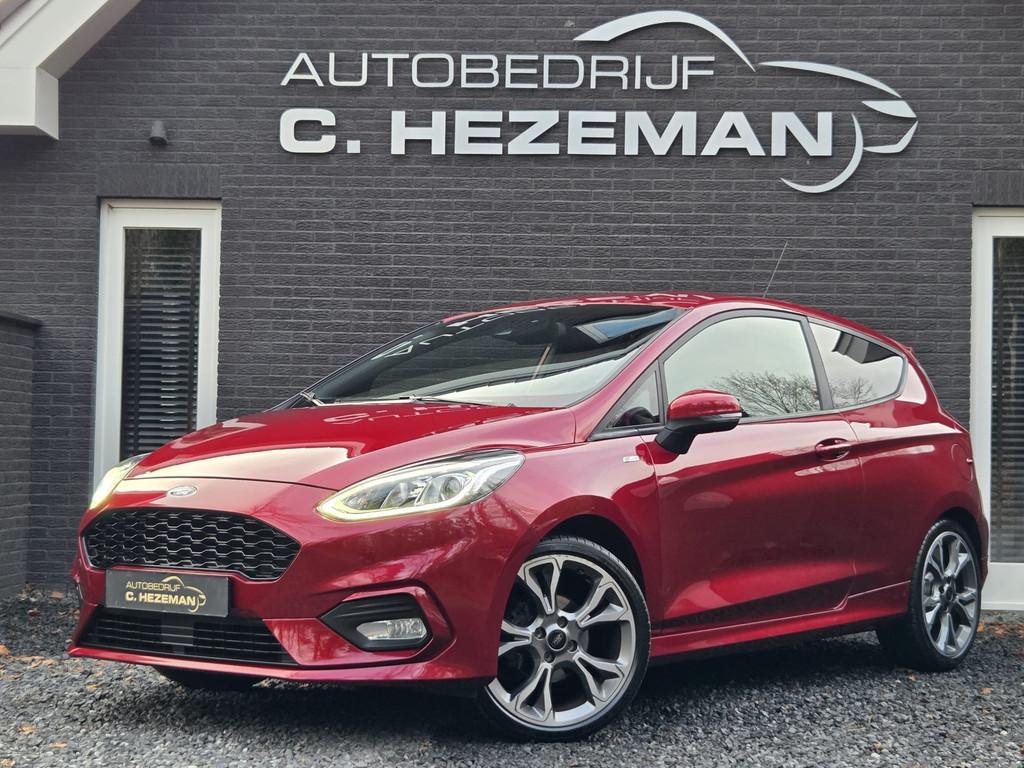 Ford Fiesta 1.0 101PK ST-Line 1e Eigenaar DealerOH FULL Led, Voorwielaandrijving, Gebruikt, Zwart, USB