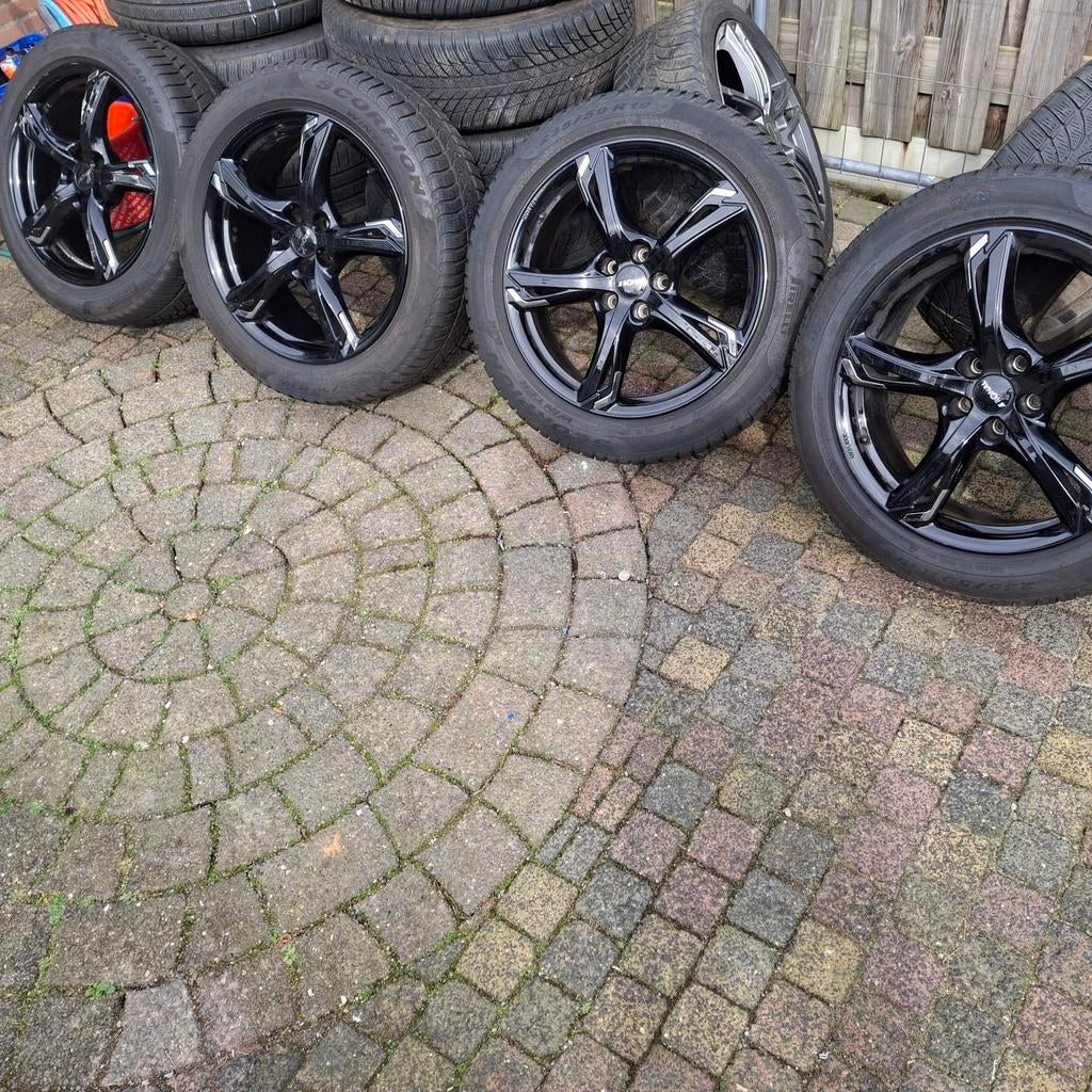 19 inch Ronal velgen zwart ml q2 q3 q5 volkswagen audi 5x112, Auto-onderdelen, Banden en Velgen, Ophalen, 255 mm, Banden en Velgen