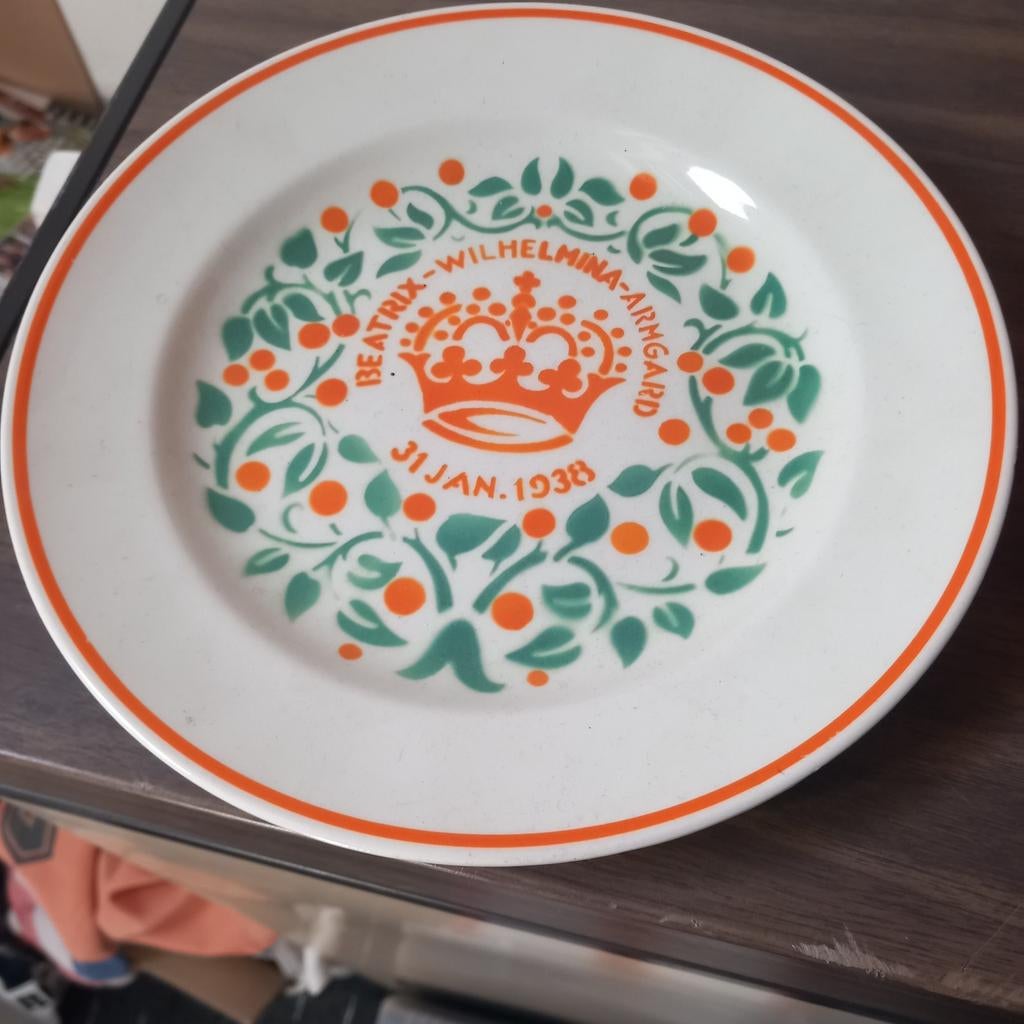 Herinneringsbord Geboorte Prinses Beatrix 1938 Nijmegen, Ophalen of Verzenden