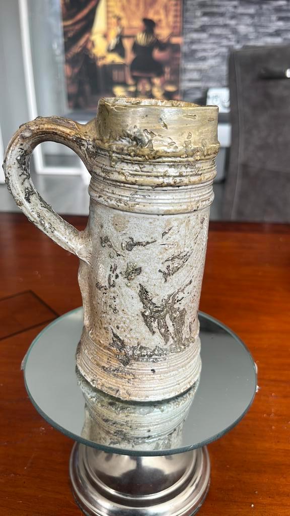 schnelle, steengoed  drinkkan, Rijnland 16e en 17e eeuw., Antiek en Kunst, Antiek | Keramiek en Aardewerk, Ophalen of Verzenden