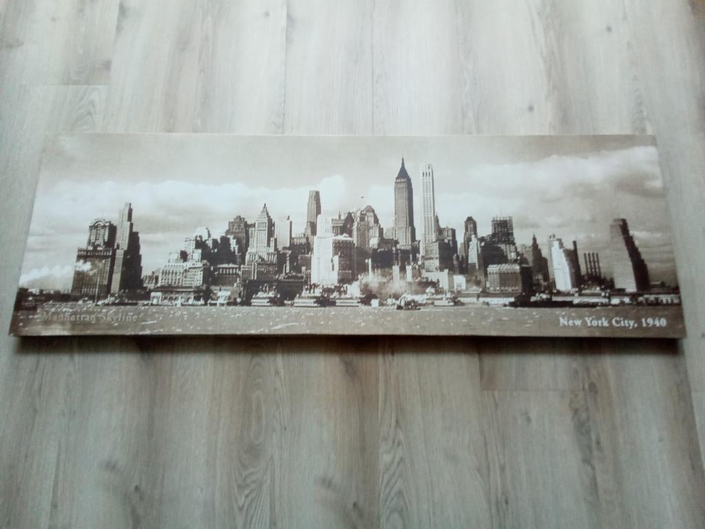 Canvas afbeelding Network city 1940, Huis en Inrichting, Woonaccessoires | Schilderijen, Tekeningen en Foto's, Ophalen, Zo goed als nieuw