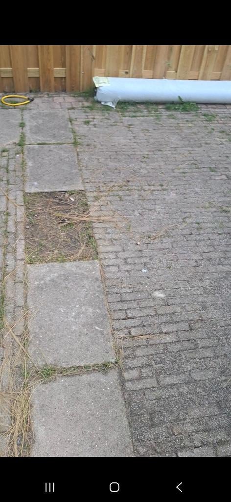 GRATIS Tuintegels en klikkers, zelf weghalen., Ophalen, Gebruikt, Klinkers, 10 m² of meer