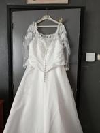 Witte trouwjurk met lange mouwen en kant, Kleding | Dames, Ophalen, Gedragen, Wit, Trouwjurk