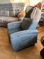 Elektrische Sta-op Stoel - Grijs - Voet- en Rug verstelbaar, Huis en Inrichting, Fauteuils, Ophalen, Gebruikt, Stof