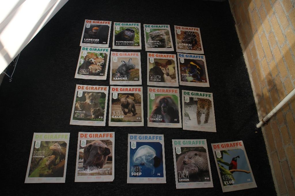 17x Diversen "DE GIRAFFE MAGAZINE" van Diergaarde Blijdorp, Diverse, Ophalen of Verzenden, Zo goed als nieuw, Overige diersoorten