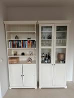 Twee Witte IKEA kasten met glazen deuren, Ophalen, Gebruikt, 200 cm of meer, 50 tot 100 cm