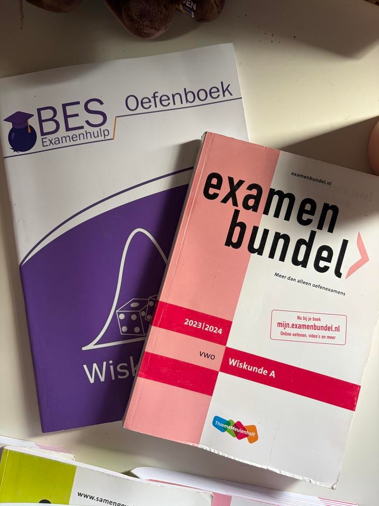 Examenbundel Wiskunde A VWO 2023/2024 en BES Oefenboek, Boeken, Schoolboeken, Ophalen of Verzenden, Gelezen, VWO, Wiskunde A