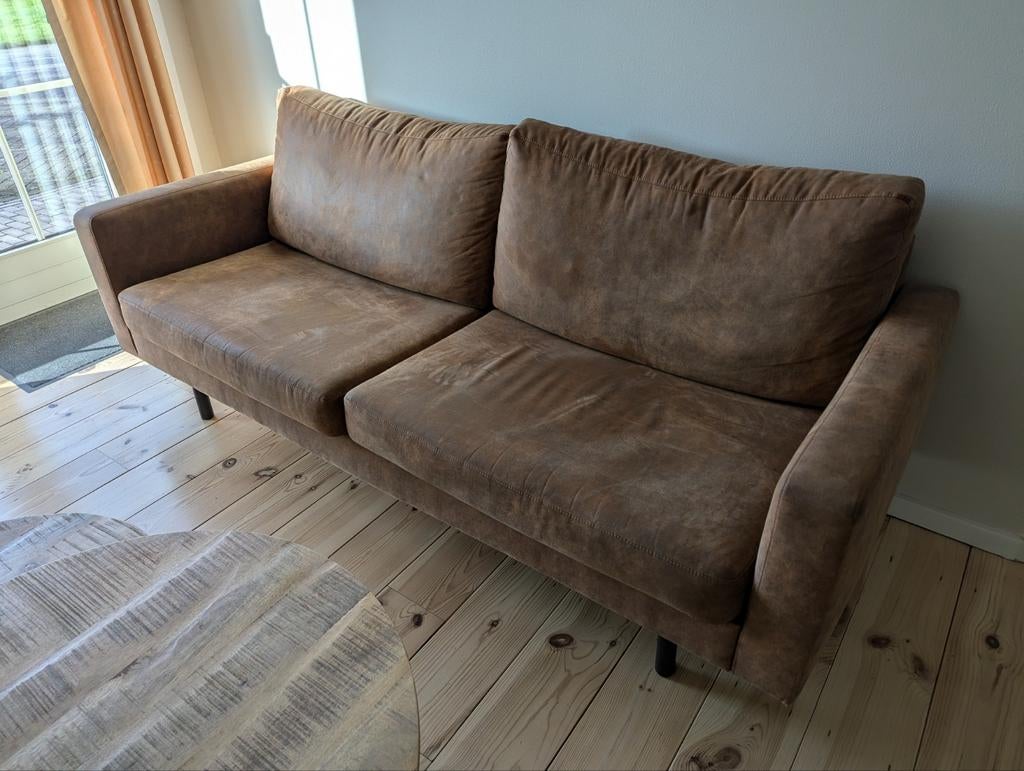 2,5 zits bank 2 stuks, Huis en Inrichting, Ophalen, 75 tot 100 cm, Zo goed als nieuw, Rechte bank