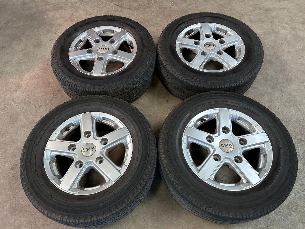 15 inch FOX velgen + zomerbanden Ford Transit Custom, 15 inch, Banden en Velgen, Ophalen of Verzenden, Personenwagen