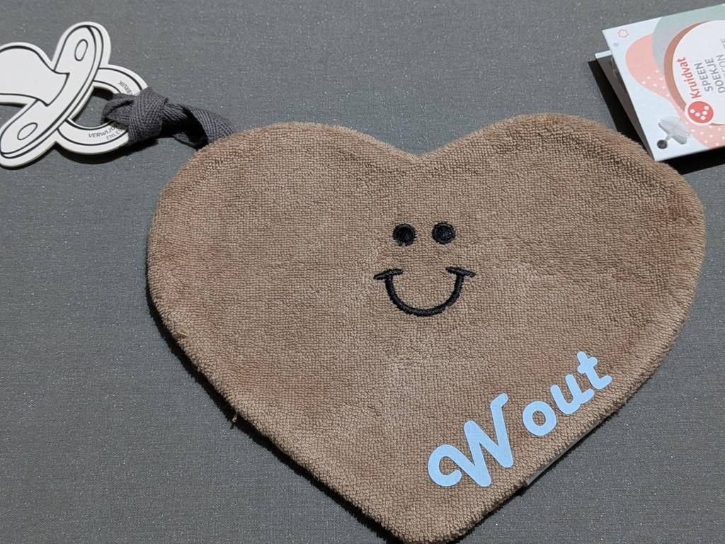 Knuffeldoekje hartje gepersonaliseerd (Kruidvat), Ophalen of Verzenden, Nieuw