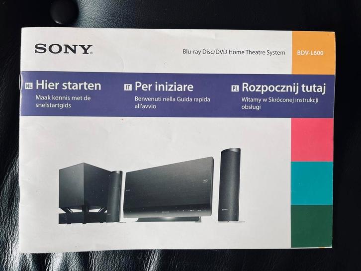 Sony Blu-ray Disc/DVD Home Theatre System BVD-L600, Audio, Tv en Foto, Home Cinema-sets, Gebruikt, Blu-ray-speler, 5.1-systeem