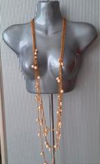 Manouk - watervalketting met cultive parels, Overige materialen, Verzenden, Wit, Nieuw