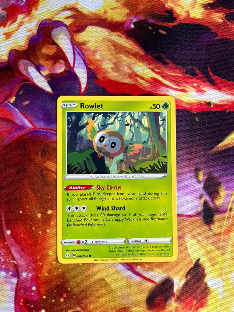 Rowlet SHF 006/072, Hobby en Vrije tijd, Ophalen of Verzenden, Zo goed als nieuw