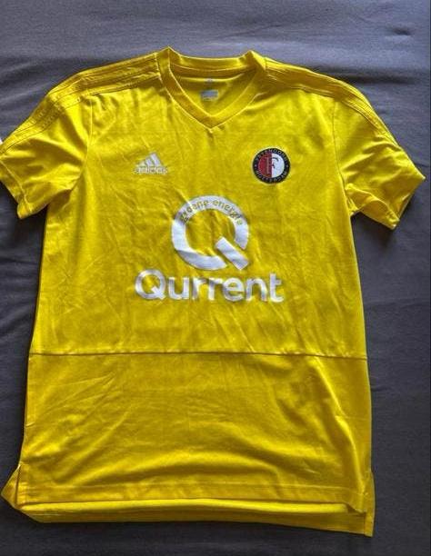 Feyenoord Thuisshirt Geel Maat M Adidas, Ophalen of Verzenden, Zo goed als nieuw, Maat 48/50 (M), Geel