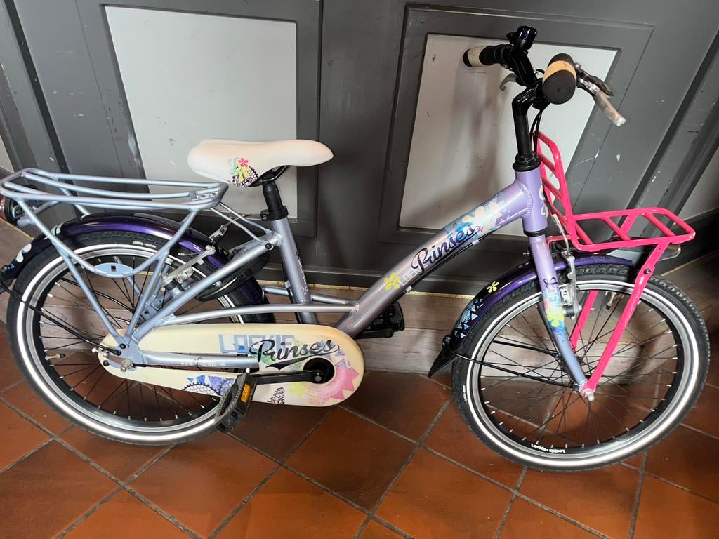 LOEKI PRINSES 20", 30cm ALU frame, Hand- én terugtraprem LED, Ophalen, Loekie, Postbus 5, 7300 AA Apeldoorn, 20 inch